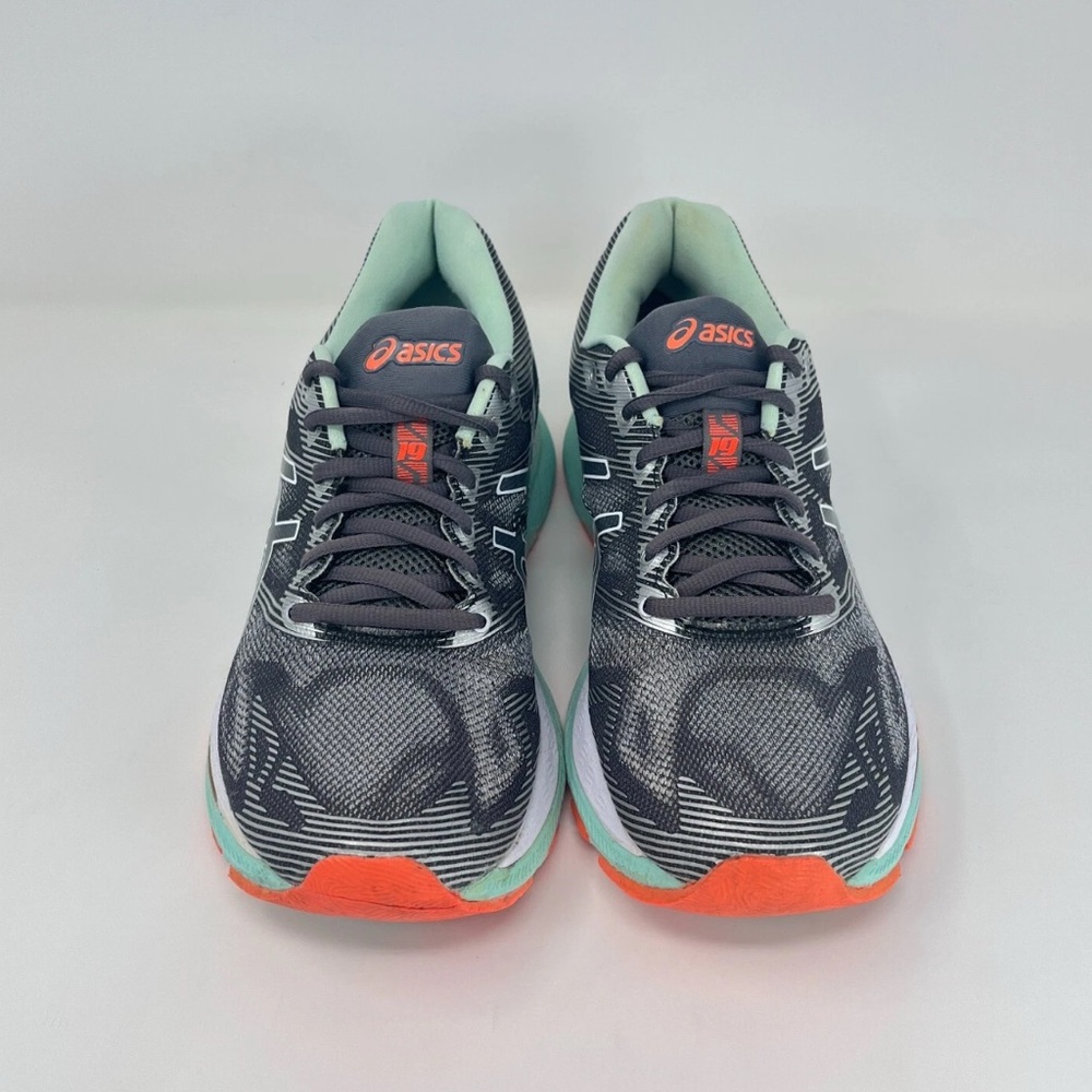 Asics Charcoal and Neon Orange Running Shoes